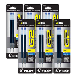Value Pack of 6 - Pilot G2 Gel Ink Refill  2-Pack for Rolling Ball Pen