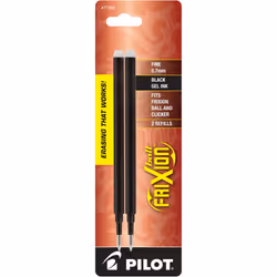 PILOT FriXion Gel Ink Refills for Erasable Pens Fine Point Black Ink 2-Pack (77320)