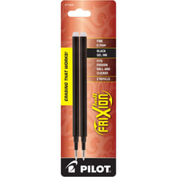 PILOT FriXion Gel Ink Refills for Erasable Pens  Fine Point  Black Ink  2-Pack (77320)