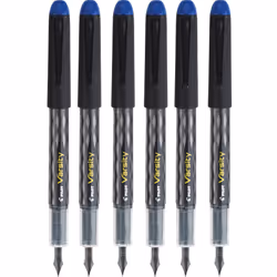 PILOT Varsity Disposable Fountain Pens  Blue Ink  Medium Point  Pack o
