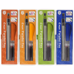 PILOT Parallel Calligraphy Pen Set  1.5 mm  2.4 mm  3.8 mm and 6 mm with Bonus Ink Cartridge (P9005SET)
