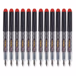 Pilot Varsity Disposable Fountain Pens  Red Ink  Dozen Box
