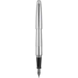 PILOT Metropolitan Collection Fountain Pen  Silver Barrel  Classic Design  Medium Nib  Black Ink 91108