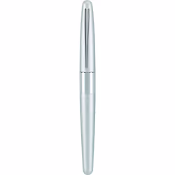 PILOT Metropolitan Collection Fountain Pen  Silver Barrel  Classic Design  Medium Nib  Black Ink 91108