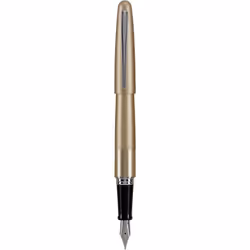 PILOT Metropolitan Collection Fountain Pen Gold Barrel Classic Design Medium Nib Black Ink 91109