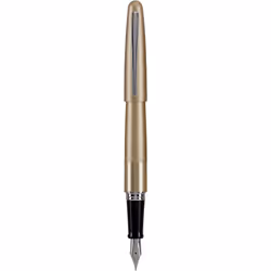 PILOT Metropolitan Collection Fountain Pen Gold Barrel Classic Design Fine Nib Black Ink (91112)