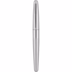 PILOT Metropolitan Collection Fountain Pen  Silver Barrel  Classic Design  Fine Nib  Black Ink (91113)