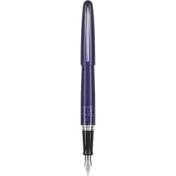 Pilot MR Animal Collection Fountain Pen in Gift Box  Matte Plum Barrel with Leopard Accent  Medium Point Stainless Steel Nib  Refillable Black Ink (91