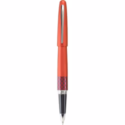 Pilot MR Retro Pop Collection Gel Roller Pen in Gift Box  Red Barrel with Wave Accent  Fine Point Stainless Steel Nib  Refill ...