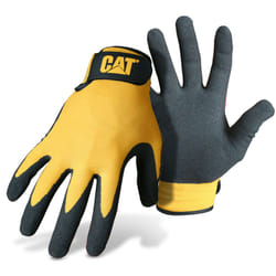 CAT CAT017416 Gardening gloves Black, Yellow Nitril, Nylon 1 pc(s)