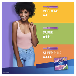 Radiant Plastic, Super Absorbency, Unscented Tampons, 32 Count
