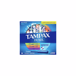 Pearl Tampons Trio Pack, Super/Super Plus/Ultra Absorbency with BPA-Free Plastic Applicator and LeakGuard Braid, Unscented, 3 ...
