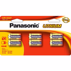 Panasonic CR123PA/6B Household Battery Single-Use Battery CR123A Lithium 3 V â Batteries (Single-Use Battery, CR123A, Lithi ...