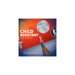 CR2032 3.0 Volt Long Lasting Lithium Coin Cell Batteries in Child Resistant, Standards Based Packaging, 10 Pack
