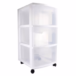 STERILITE 28308002 3Drawer Cart No Size White