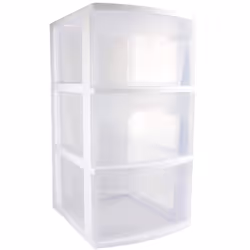 STERILITE 28308002 3Drawer Cart  No Size  White