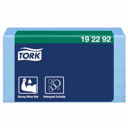 Tork 192292, 50 sheets, Recycled fibre, Blue, 154.9 mm, 192 mm, 112 mm