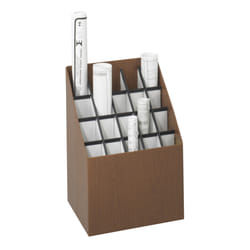 Safco Upright Roll box file 20 sheets Brown Fibreboard