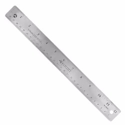 Westcott 10415, Desk ruler, Stainless steel, Stainless steel, cm, inch, 304.8 mm, 1 pc(s)
