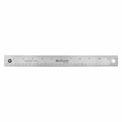 Westcott 10415 ruler Desk ruler 304.8 mm Stainless steel 1 pc(s)