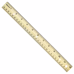 Westcott 10702, Desk ruler, Wood, Wood, cm, inch, 300 mm, 1 pc(s)