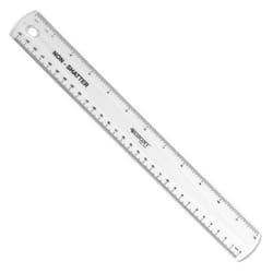 Westcott 13862 ruler Desk ruler 304.8 mm Plastic Transparent 1 pc(s)