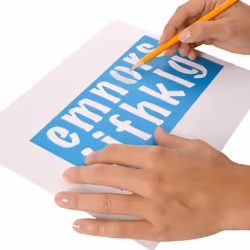 Westcott LetterCraft Stencil  Marker Font  2-Inch Characters (15836)