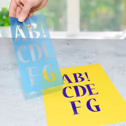Westcott LetterCraft Stencil  Nueva Font  2-Inch Characters (SN2/15837