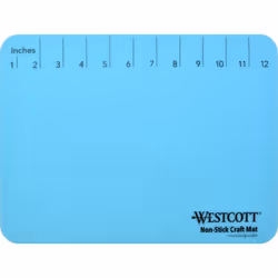Westcott 16814 Projectmate Non-Stick Silicone Mat for Crafts  Glue Guns  Size 9 x 12 In