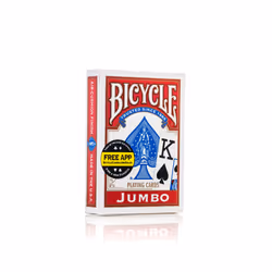 Bicycle Jumbo Rider Back Duopack (2 decks), 56 pc(s), Blue, Red, 2 deck(s), Boy/Girl, Adults, 20 min