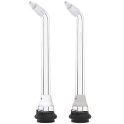 Waterpik Whitening Water Flosser Replacement Tip  Orthodontic  White & Black  2 Count