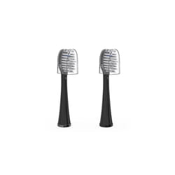 Waterpik Genuine Full Size Replacement Brush Heads With Covers for Sonic-Fusion Flossing Toothbrush SFFB-2EB  2 Count Black