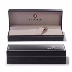 Sheaffer Intensity Engraved Chrome Ballpoint Pen with Chrome Cap and Trim