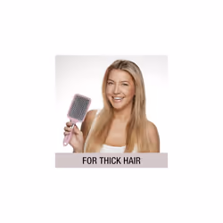 Conair Velvet Touch Paddle Cushion hair brush - Detangling hairbrush - curly or straight styles - men or women - detangler - features soft touch handl