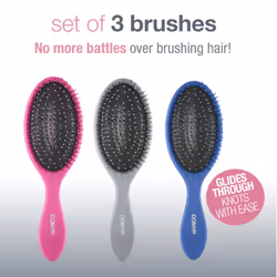 Conair Detangling Hair Brush - For wet and dry hair - Ideal for all ha