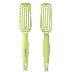 Conair Scalp Care Detangling Brush - Curly Hair Flexi Head Slim Brush with Massager