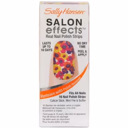 Sally Hansen Salon Effects Real Nail Polish Strips Spring Fever 16 Count