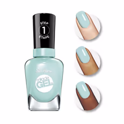 Sally Hansen Miracle Gel Nail Polish, Green and Orange Shades, 240 B Girl, a Cool Green, 14.7 ml