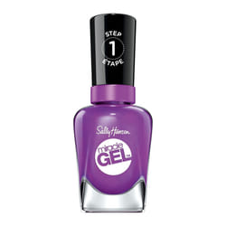 Sally Hansen Miracle Gel Nail Polish, Purple Shades, 550 Hunger Flames, a Pinkish Purple, 14.7 ml