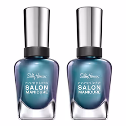 Sally Hansen Complete Salon Manicure Nail Color Black and Blue Pack of 2
