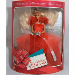 1988 HAPPY HOLIDAYS BARBIE - 1ST IN COLLECTIBLE SERIES by Mattel