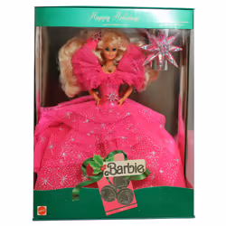 Barbie Mattel Happy Holidays 1990