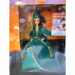 Hollywood Legends Collection Barbie Doll Scarlett OHara in Green Drapery Dress
