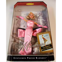 Barbie Doll as Marilyn Monroe in the Pink Dress from Gentlemen Prefer Blondes