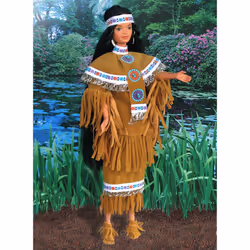 Barbie 1997 Collector Edition Dolls of the World 12 Inch Doll - Fourth Edition Native American Barbie with Poncho  Skirt  Headband  Moccasins  Jewelry