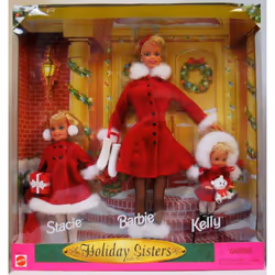 Holiday Sisters 1999 Barbie  Kelly & Stacie Gift Set