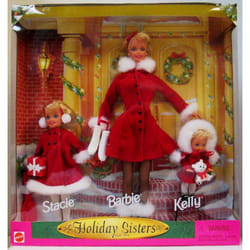 Holiday Sisters 1999 Barbie  Kelly & Stacie Gift Set