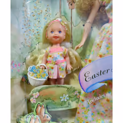Special Edition Barbie & Kelly Easter Garden Hunt Gift Set 12"" and 4"