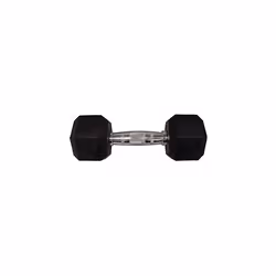 Rubber Hex Dumbbell - 35 LB