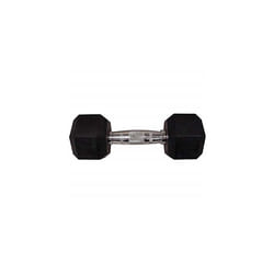 Rubber Hex Dumbbell - 35 LB